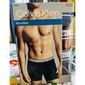Calvin Klein Men's NP24010-602  3 Pack Boxer Briefs Microfiber Size XL